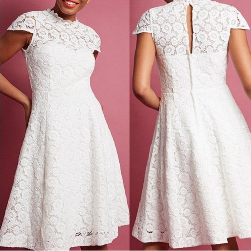 Modcloth Happily Ever Laughter A-line Lace Dress